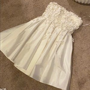 White Flowers Petal Dress